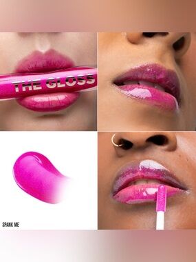 Jeffree Star Spank Me The Gloss- hot pink w/ platinum reflects, metallic glitter